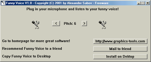 Screenshot of Funny Voice 1.3